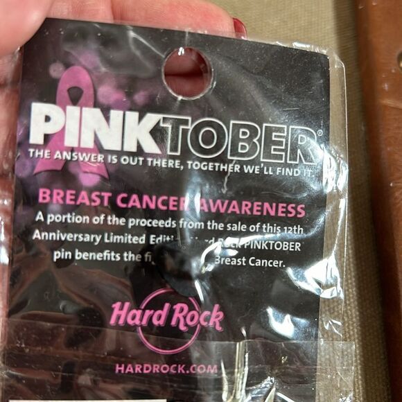 Hard Rock Cafe Pink October PIn NWT - Picture 3 of 3